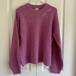 A new day Ciao Ciao Purple Sweater